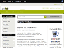 Tablet Screenshot of mercerink.com